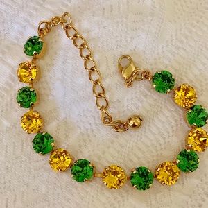 Fern Green & Sunflower Bracelet